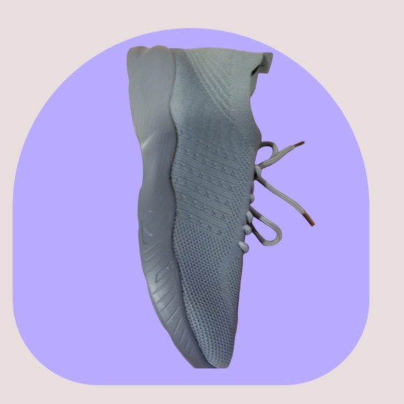 Lace Athletic Sneakers - Gray - Picture 4 of 8